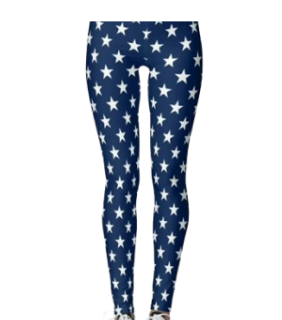 Blue star leggings